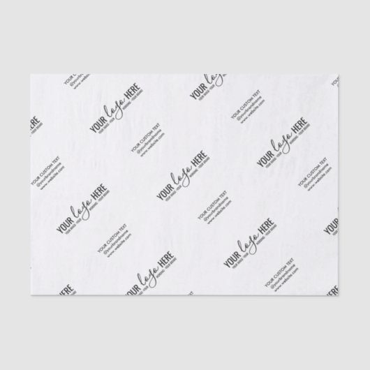 カスタムブランドのロゴ文字事業会社の包装 薄葉紙 (正面)