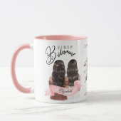 カスタムブランドの花嫁プロポーザルブライダルパーティ マグカップ (左)