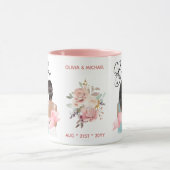 カスタムブランドの花嫁プロポーザルブライダルパーティ マグカップ (中央)