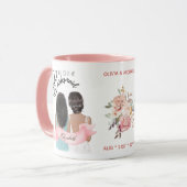 カスタムブランドの花嫁プロポーザルブライダルパーティ マグカップ (正面左)