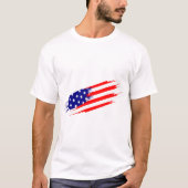 カスタムブランドアメリカ国旗Tシャツ Tシャツ (正面)