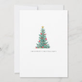 カスタムブランドエレガントクリスマスパーティの招待状 招待状 (裏面)