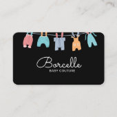 カスタムブランドクリームとブルーベビーオートクチュール 名刺 (正面)