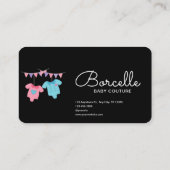 カスタムブランドクリームとブルーベビーオートクチュール 名刺 (裏面)
