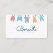 カスタムブランドクリームとブルーベビーオートクチュール 名刺 (正面)