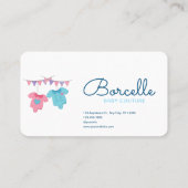 カスタムブランドクリームとブルーベビーオートクチュール 名刺 (裏面)