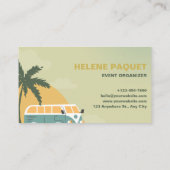 カスタムブランドグリーンイエローサマーイベントプランナー 名刺 (裏面)