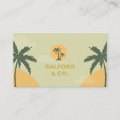 カスタムブランドグリーンイエローサマーイベントプランナー 名刺 (正面)