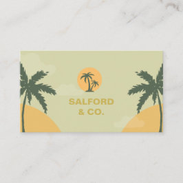 カスタムブランドグリーンイエローサマーイベントプランナー 名刺