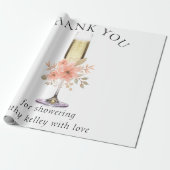 カスタムブランドバブリーとブランチブライダルシャワー ラッピングペーパー (アンロールド)