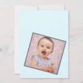 カスタムブランドビーチサマーニュートラル1st誕生日 招待状 (裏面)