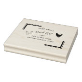 カスタムブランドファームハウスフレッシュエッグス |エッグカートン ラバースタンプ (スタンプ)