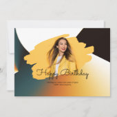 カスタムブランドフォトハッピーバースデーフラット シーズンカード (正面)