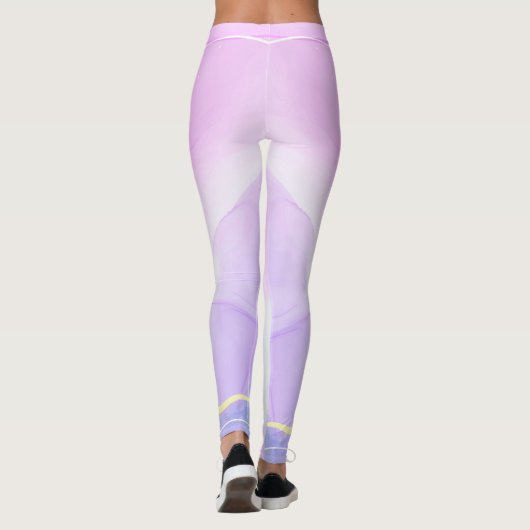 カスタムブランドブラウンスコットランドタータンチェックプレイドレギンス レギンス (裏面)