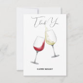 カスタムブランドブランチとバブリーブライダルシャワー サンキューカード (正面)