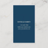 カスタムブランドブルーシンプル名刺 名刺 (裏面)