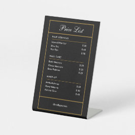 カスタムブランドヘアサービス美しいサロン価格 台座サイン