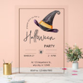 カスタムブランドホワイト&ブラックハローウィンパーティ アクリルサイン (ウェディング)