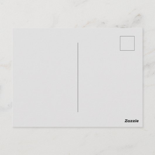 カスタムブランドライトグレー写真パーフェクトスタンダード ポストカード (裏面)