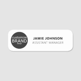 カスタムブランドロゴ従業員の磁気ピンまたは安全ピン 名札