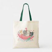 カスタムブランド動物キャットトートバッグ トートバッグ (裏面)