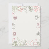 カスタムブランド白シンプルパーティー 招待状 (裏面)