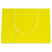 カスタムブランド白抱き枕 | 大きな光沢 ラージペーパーバッグ (正面)