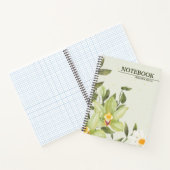 カスタムブランド緑色水彩カバー手帳 ノートブック (内部)