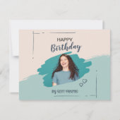 カスタムブランド美学ハッピーバースデー シーズンカード (正面)