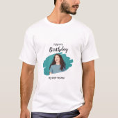 カスタムブランド美学ハッピーバースデー Tシャツ (正面)