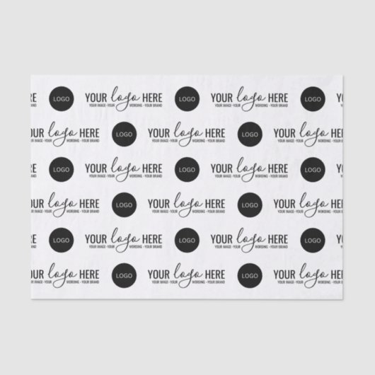 カスタムブランド2ロゴビジネス会社のパッケージング 薄葉紙 (正面)