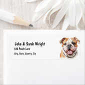 カスタムブルドッグドッグ住所 シール (インサイチュ)