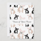 カスタムブルドッグパターン 招待状 (正面)