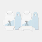 カスタムブルーとホワイトのベイビーボーイシャワーフェイバーボックス フェイバーボックス (折り畳みなし)
