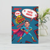 カスタムブルーとレッドすごいヒーローボーイ 招待状 (スタンド正面)