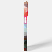 カスタムブルーイエローオレンジピンクパープルアートパターン Case-Mate iPhoneケース (裏面 / 右)