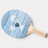 カスタムブルーウ航海のッドビーチハウス 卓球ラケット (横)