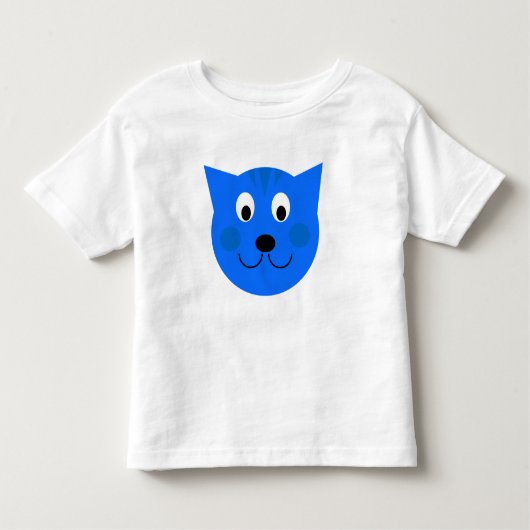 カスタムブルーキャット/キッテン/タイガー幼児フード付きスウェットシャツ トドラーTシャツ (正面)