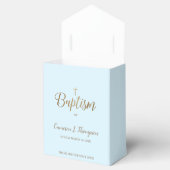 カスタムブルーゴールドクロスバプテスマありがとう フェイバーボックス (オープン)