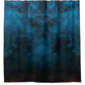 カスタムブルーシャワモダンーエレガントワのカーテン シャワーカーテン (正面)