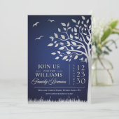 カスタムブルーシルバーファミリー懇親会招待状 招待状 (スタンド正面)