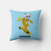 カスタムブルースカイ飛んでいるボード磁石 クッション (裏面)