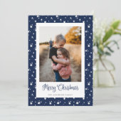 カスタムブルースターズ写真メリークリスマスカード シーズンカード (スタンド正面)