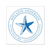 カスタムブルースタ航海のンフィッシュ名差出人住所 セルフインキングスタンプ (デザイン)