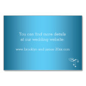 カスタムブルーズ結婚アコモデーションカードハート テーブルナンバー (裏面)