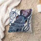 カスタムブルータコ海モダン海ティール(緑がかった色) クッション (ブランケット)