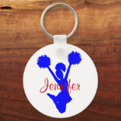 カスタムブルーチアリーダーキーチェーン キーホルダー (正面)