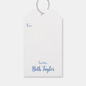 カスタムブルーチノワセリーモンキー ギフトタグ (裏面)