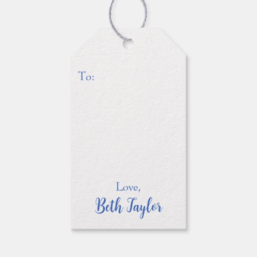 カスタムブルーチノワセリーモンキー ギフトタグ (裏面)