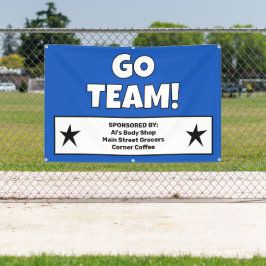 カスタムブルーチームバナー 横断幕